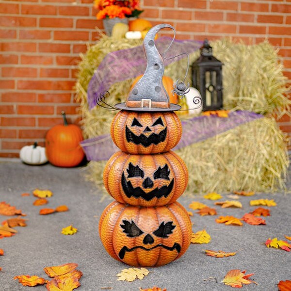 Pumpkins Jack-O-Lantern Totem Decoration
